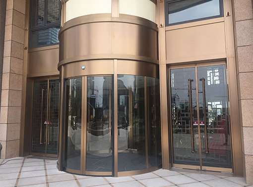 酒店弧形自动门
