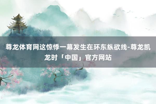 尊龙体育网这惊悸一幕发生在环东纵欲线-尊龙凯龙时「中国」官方网站